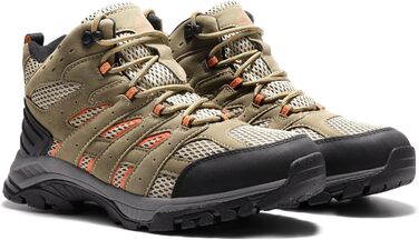 Жіночі трекінгові черевики NORTIV 8 (42 EU, широка колодка, коричнево-помаранчевий матовий)