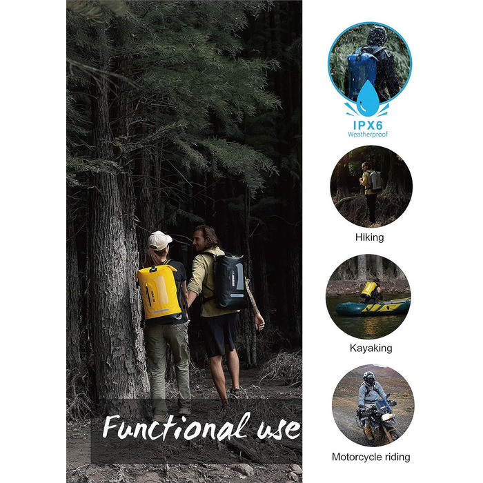 Водонепроникний рюкзак Dry Bag IDRYBAG 20/30/40L: для каякінгу, подорожей, риболовлі