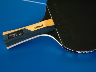 Ракетка для настільного тенісу Butterfly Timo Boll Carbon з сертифікованим покриттям Wakaba (2.0 мм), професійна серія ITTF