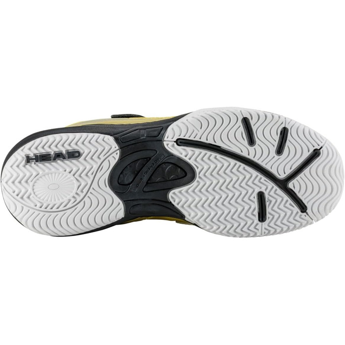 Дитячі тенісні кросівки Head Kinder Sprint Velcro 3.0 для дітей, 32 EU, чорний, банан