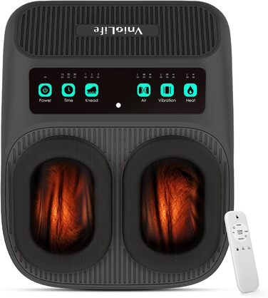 Масажер для ніг Shiatsu з підігрівом для планарної фасції та невропатії, портативний, до 43 розміру, ідеальний подарунок для батьків