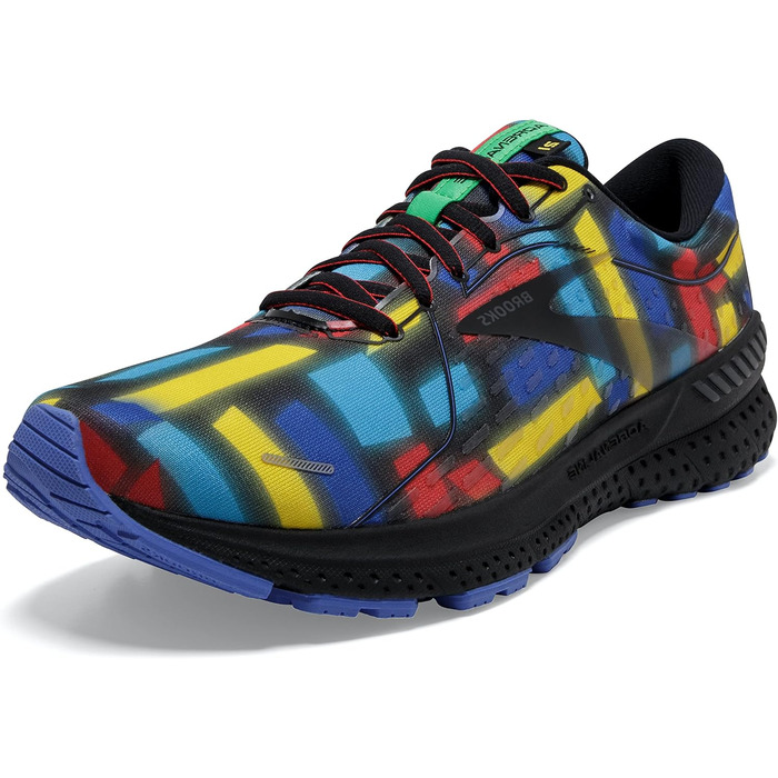 Кросівки для бігу Brooks Adrenaline GTS 21 чоловічі (35.5 EU, чорний, червоний, синій)