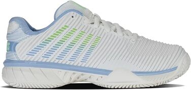 Жіночі тенісні кросівки K-Swiss Hypercourt Express 2 Hb, 39.5 EU, білий, сірий, зелений