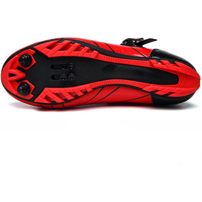 Велосипедні черевики для жінок та чоловіків, MTB, крос-кантрі, кросівки, дихаючі, для катання на велосипеді, спінінг, червоні (39 EU)