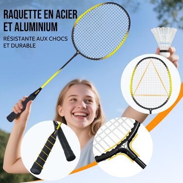 Мережа для бадмінтону професійна, нейлон, для вулиці та залу