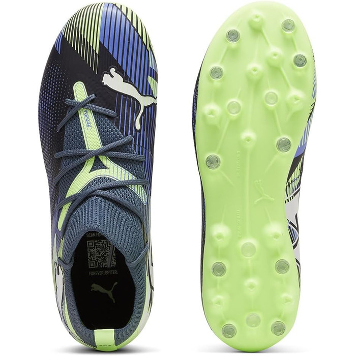 Дитячі футбольні бутси PUMA Future 7 Match Mg Jr (38.5 EU) - сірий, білий, рожевий