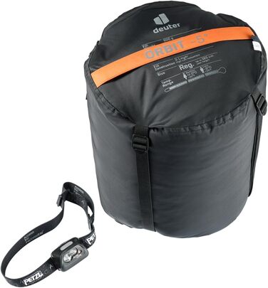 Спальний мішок Deuter Orbit -5° з матеріалу Kunstfaser, Zip left