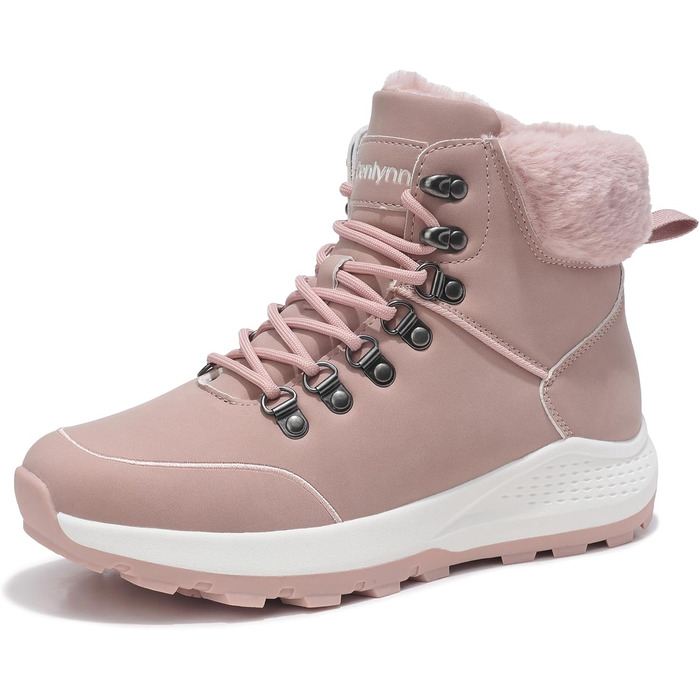 Жіночі зимові черевики, зимові чоботи, утеплені снігоступи, туристичні черевики для хайкінгу, рожеві, 39 EU