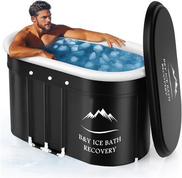 Екзотермічна ванна B&Y Ovales Eisbad: ізольована ванна для холодової терапії (120x65x65 см)