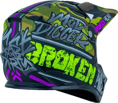 Шолом Broken Head Mud Digger Fullface для даунхілу та маунтінбайку, MTB, BMX, DH, велосипедний, розмір L (59-60 см)