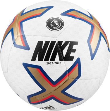 Футбольний м'яч Nike Pl Nk Ptch-Fa22, розмір 5, біло-золото-синьо-чорний, унісекс