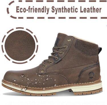 Чоловічі зимові черевики CC-Los з теплим підкладком. Зручні, неслизькі, розмір 40-48 EU, колір коричневий