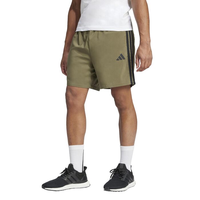 Чоловічі спортивні шорти adidas Performance Essentials Three Stripes (L Tall, Olive Green/Black)