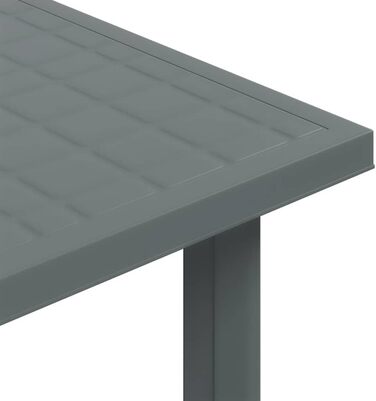 Садовий стіл vidaXL 101x68x72 см, пластик, зелений, з отвором для парасольки, для балкона та саду
