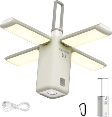 KLARUS CL2 Багатофункціональний кемпінговий ліхтар, 10000 mAh, 750 люмен, 8 режимів, IPX5, для кемпінгу, риболовлі, туризму