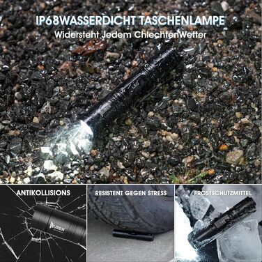 Ліхтарик WUBEN L50 LED 1200 Люмен: тактичний, водонепроникний, USB, 5 режимів, для кемпінгу та надзвичайних ситуацій