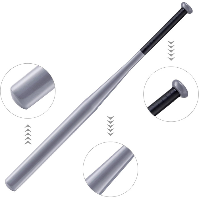 Сталевий бейсбольний м'ят - 82 см. Міцний м'ят для бейсболу та софтболу, ідеальний для тренувань та хобі. Підходить для аматорів та спортсменів