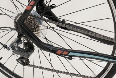 Велосипед Ragos Courier CX 28'' фітнес-грэвел алюмінієвий, 16-швидкісна ланцюгова трансмісія Claris, чорний