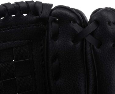 Рукавиця для бейсболу та софтболу, шкіра PU, 10.5 дюймів, чорна - для дорослих та дітей