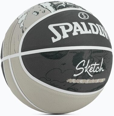 Баскетбольний м'яч Spalding Sketch Jump Ball, розмір 7, чорний, універсальний