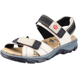 Жіночі сандалії Rieker 68851, класична модель, кремовий/грибний колір, розмір 37 EU