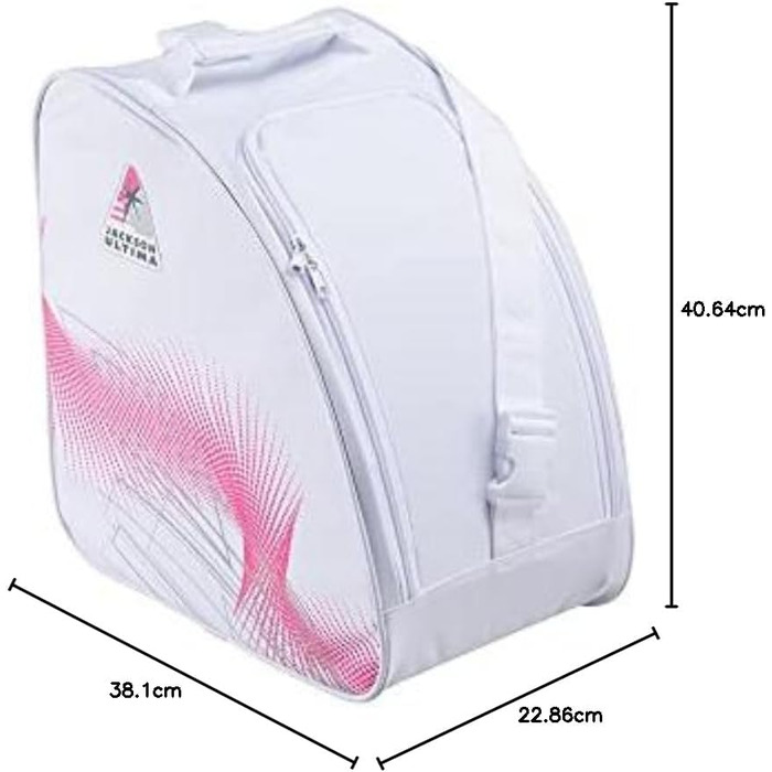 Сумка для ковзанів Jackson Ultima | Якість Olympian | Біло-рожевий колір, один розмір