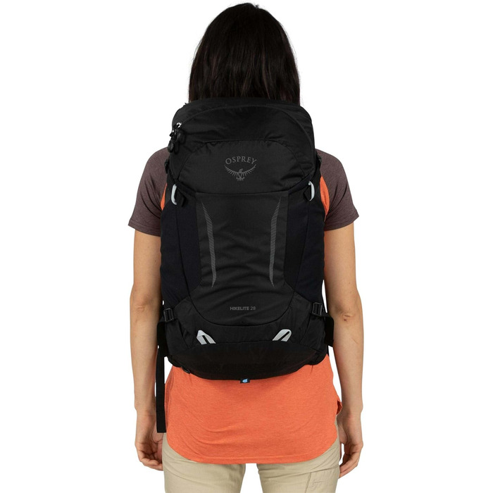 Рюкзак Osprey Hikelite 28 л чорний (M-L) для туризму