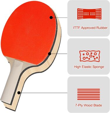 Набір для настільного тенісу: стіл, сітка, 2 ракетки, 3 м'ячі, сумка