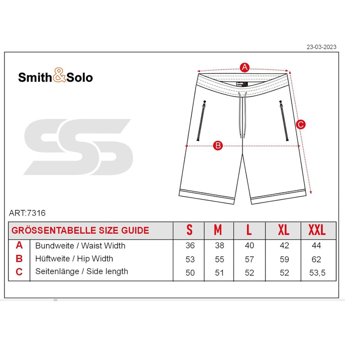 Чоловічі спортивні шорти Smith & Solo для бігу та фітнесу, бавовняні літні шорти для тренувань, розмір XL, чорні