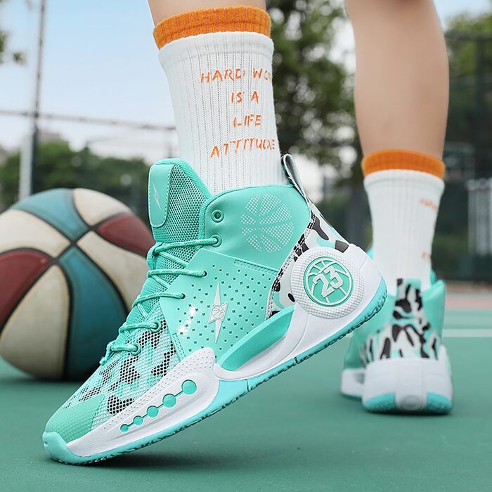 Чоловічі баскетбольні кросівки для занять спортом, великі розміри 36-39 EU (G8810 White Green)