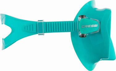Маска для снорклінгу та дайвінгу Cressi F1 Small – унісекс, без рамки, м'який силікон, блакитний колір
