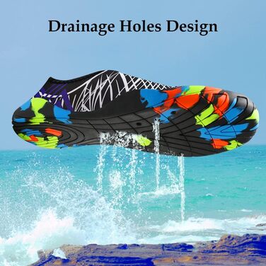 Чоловічі та жіночі аквашузи Barfußschuhe, швидковисихаючі, дихаючі, неслизькі, зелені (36 EU, 429 Weiß)