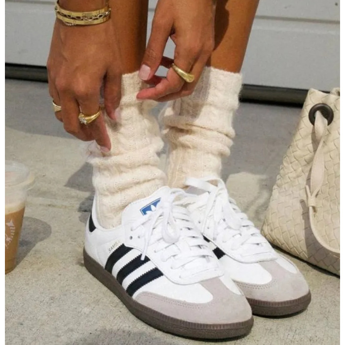 Жіночі спортивні кросівки Adidas Samba OG Cloud White B75806, розмір 38 2/3