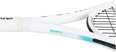 Тенісна ракетка Tecnifibre Tempo 255, 255 г, без струн, біла, розмір ручки 2