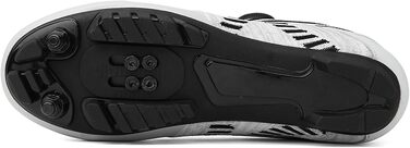 Чоловічі велотуфлі для шосе та MTB: дихаючі кросівки для велосипеда, сумісні з SPD педалями, розмір 43 EU, білі