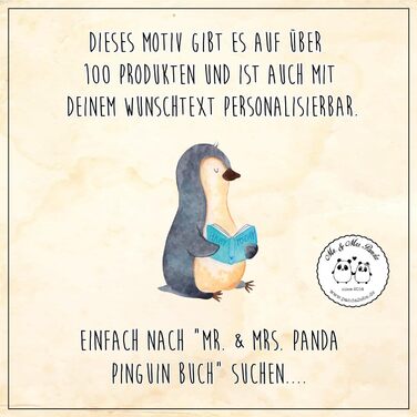 Персоналізована пляшка для води Mr. & Mrs. Panda з пінгвіном, 500 мл, біла – іменний подарунок для відпочинку, шкіл, реклами
