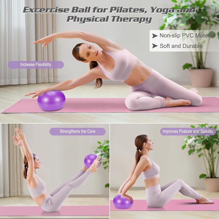 Набір для пілатесу: фітнес-кільце, фітбол та аксесуари для дому. Ідеальний набір для жінок, розтяжки та фітнесу