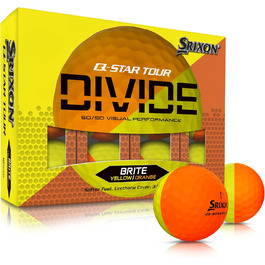 Гольф-м'ячі Srixon Q-Star Divide, 12 шт, тур якість, FastLayer-ядро, висока компресія, ідеальні для короткої гри