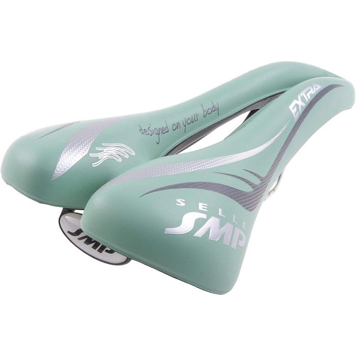 Велосипедне сідло SMP Selle Extra Color Edition, зелений, універсальний розмір, 100% без тиску, для MTB та шосейних велосипедів, Італія