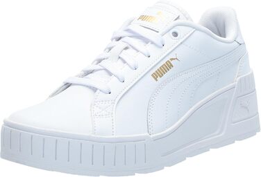 Жіночі футбольні бутси PUMA Karmen Wedge - білі (41 EU, White White Gold)