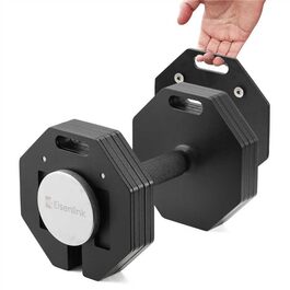 Гантель регульована восьмигранна Eisenlink 20-36 кг, сталева, з антиковзним грифом, для фітнесу вдома та в залі