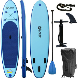 Надувна SUP-дошка EXPLORER ALF2 320 см, зелена, для серфінгу та веслування стоячи