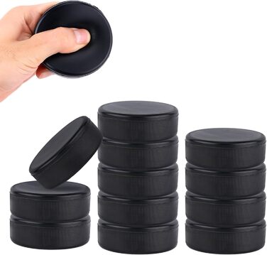 Хокейні шайби Gosknor 12шт, діаметр 7,5 см, товщина 2,5 см. Легкі та м'які шайби з піноматеріалу для тренувань та класичної гри в залі. Не гумовані.