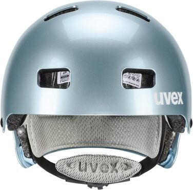 Дитячий велосипедний шолом Uvex Kid 3, білий, розмір 55-58 см, індивідуальне регулювання, посилена вентиляція