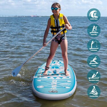 Дитяча надувна SUP-дошка FunWater Mini, комплект для дітей та підлітків з насосом, веслом, рюкзаком і страховкою