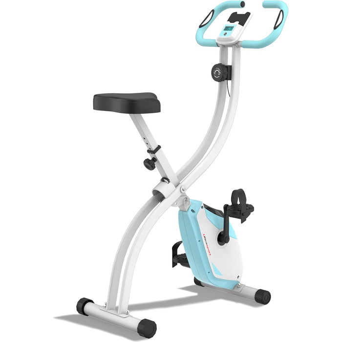 Ultrasport F-Bike 150/200: Складний велотренажер з LCD дисплеєм та датчиком пульсу, 8 рівнів опору, для спортсменів та людей похилого віку
