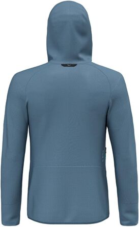 Чоловіча флісова куртка Salewa Puez Waffle Hybrid Polarlite з капюшоном, java blue, розмір S