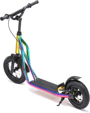 Дитячий самокат STAR SCOOTER з надувними колесами 12/10 дюймів, для міста, від 6-7 років