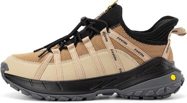 Черевики для трекінгу чоловічі FitVille, широкі, підошва не слизька, зручні, дихаючі, для походів у гори, легкі, кросівки 43 EU, теплі, бежево-пісочні