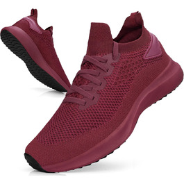 Чоловічі кросівки для бігу та занять спортом: дихаючі, легкі, slip-on, для фітнесу, залу, джогінгу, червоні, 45 EU